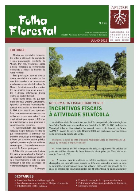 Folha Florestal - Julho 2015