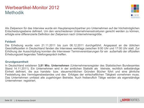 Werbeartikel Monitor 2012