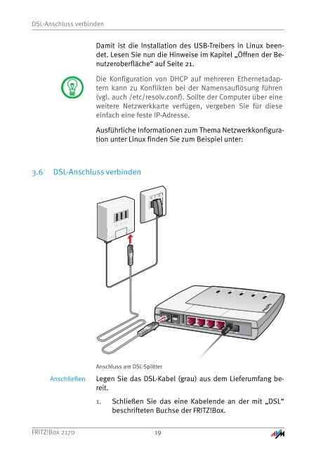 Handbuch FRITZ!Box 2170 - AVM