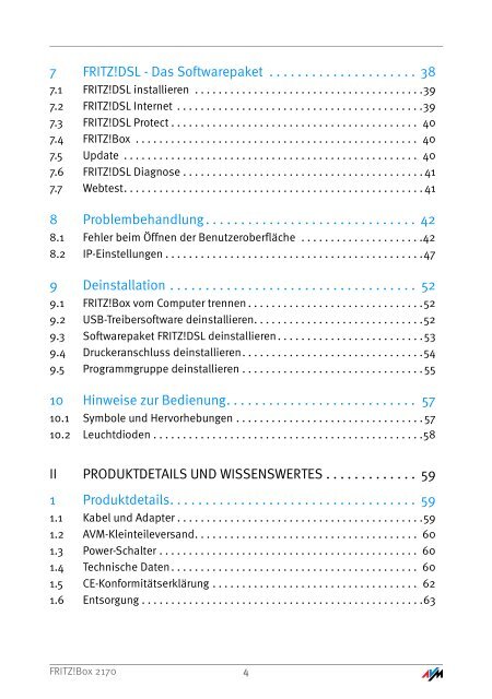 Handbuch FRITZ!Box 2170 - AVM