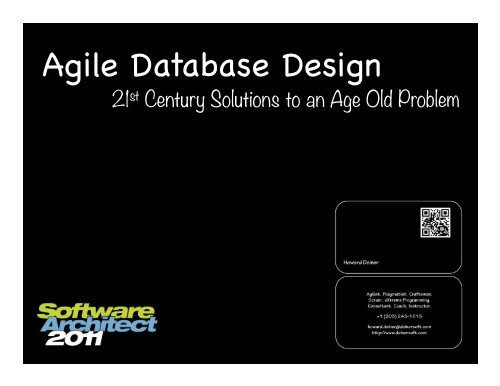 Agile Database Design