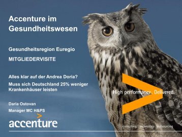 Accenture im Gesundheitswesen