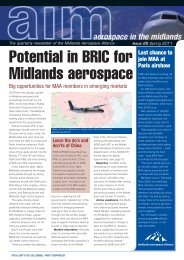Potential in BRIC for Midlands aerospace