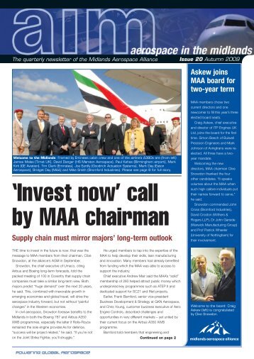 ‘Invest now’ call by MAA chairman