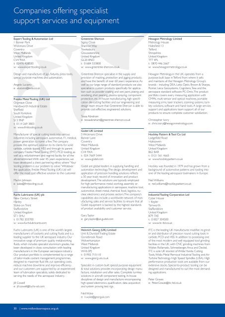 Midlands Aerospace Companies 2013 2014