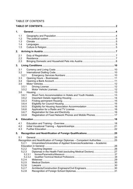 7. Terms and Conditions of Employment - Arbeitsmarktservice ...