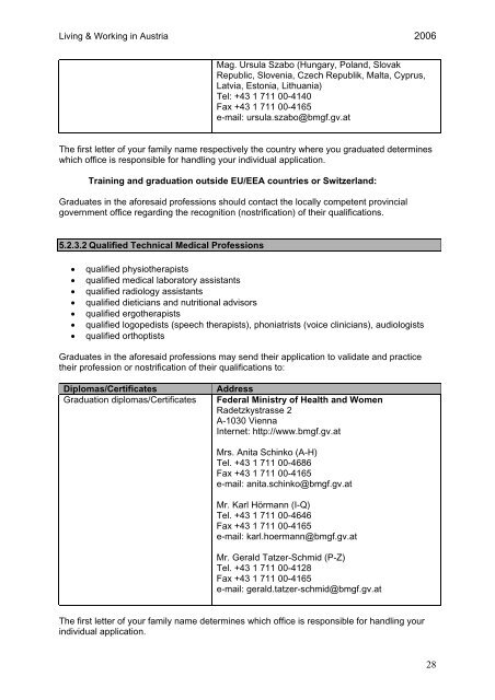 7. Terms and Conditions of Employment - Arbeitsmarktservice ...