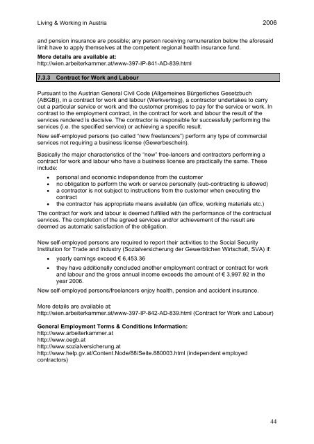 7. Terms and Conditions of Employment - Arbeitsmarktservice ...