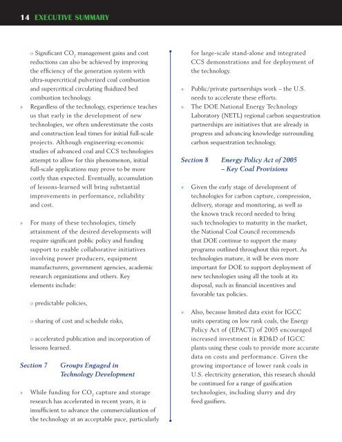 Technologies to Reduce or Capture and Store Carbon Dioxide Emissions