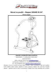 Návod na použití – Stepper GRAND IN 347