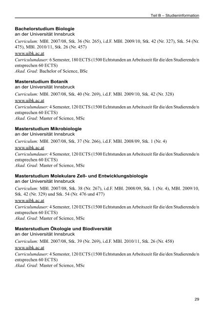 AMS Jobchancen Studium 2010/2011 - Naturwissenschaften