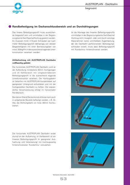 AUSTROPLAN - Dachbahn - AGRU Kunststofftechnik GmbH