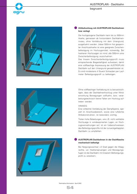 AUSTROPLAN - Dachbahn - AGRU Kunststofftechnik GmbH