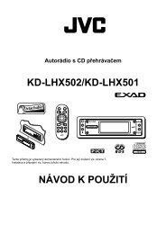 KD-LHX502/KD-LHX501 NÁVOD K POUŽITÍ