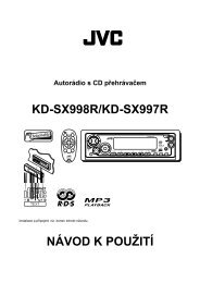 KD-SX998R/KD-SX997R NÁVOD K POUŽITÍ