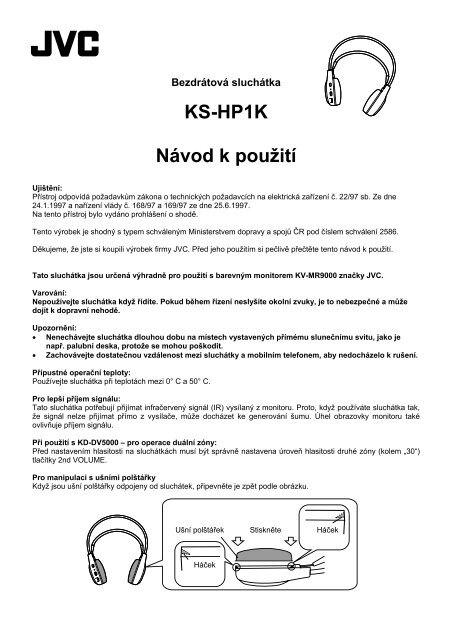 KS-HP1K Návod k použití