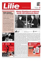 Ministr Riedelbauch podpisem stvrdil 400 milionovou dotaci - LitomyÅ¡l