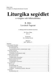 Liturgika segédlet