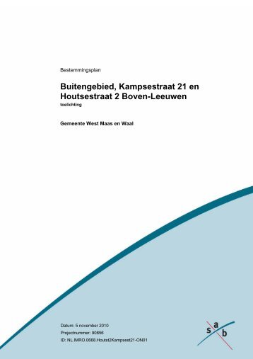 Buitengebied Kampsestraat 21 en Houtsestraat 2 Boven-Leeuwen