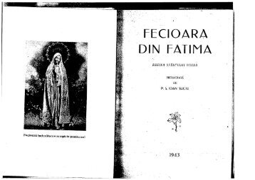 PS Ioan Suciu Fecioara de la Fatima. - Remus Mircea Birtz Blog