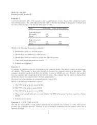 MÃA 155 - Fall 2011 PROBLEM SET: Hand in 2. Exercise 1. A ...