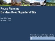 Reuse Planning Bandera Road Superfund Site