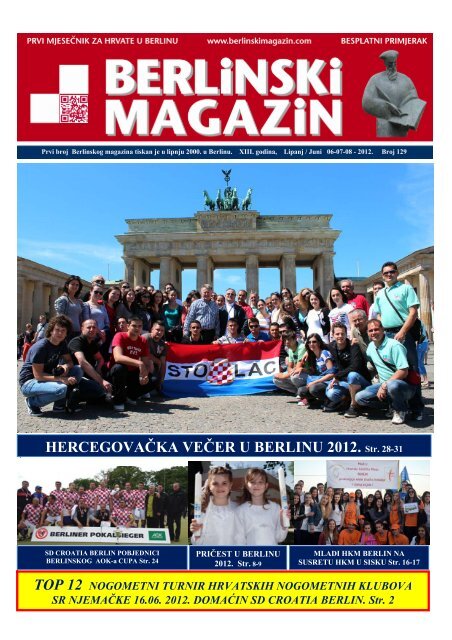 HERCEGOVAČKA VEČER U BERLINU 2012 ... - Berlinski Magazin