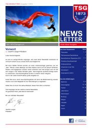 TSG-Newsletter 01/2012 - TSG 1873 Eislingen eV