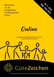 Online - Evangelische Kirchengemeinde Erbach/Odw.