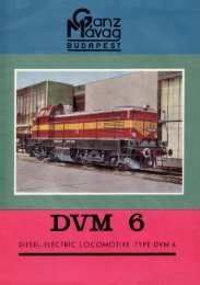 DVM 6 Diesel-Electric Locomotive Type DVM 6 - GANZdata.hu