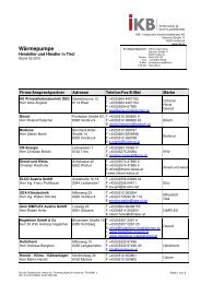 Wärmepumpe - Innsbrucker Kommunalbetriebe AG