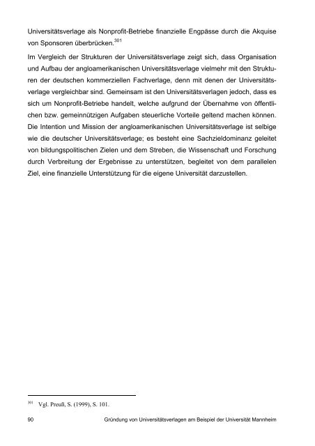 Gründung von Universitätsverlagen am Beispiel der Universität ...