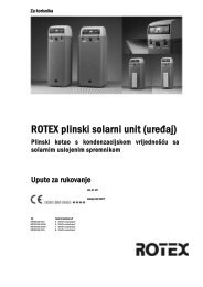 ROTEX plinski solarni unit (uređaj)