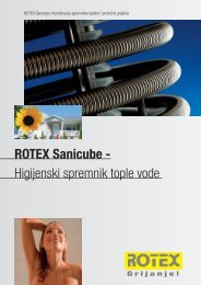 ROTEX Sanicube - Higijenski spremnik tople vode