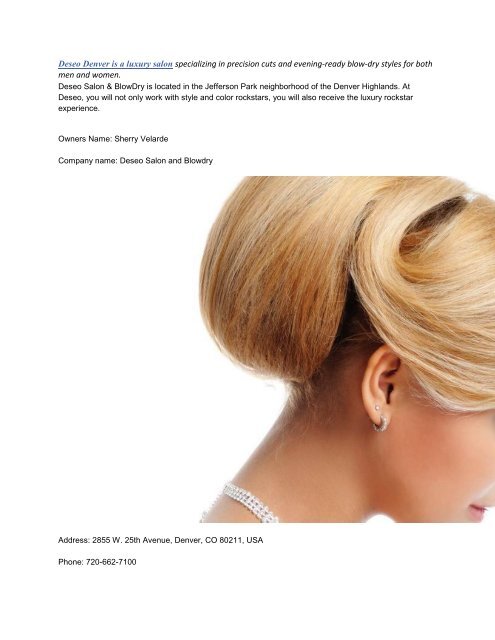 Deseo Salon And Blowdry