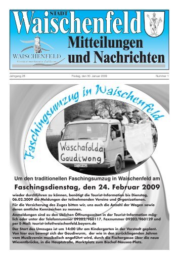 Mitteilungen und Nachrichten STADT Mitteilungen ... - Waischenfeld