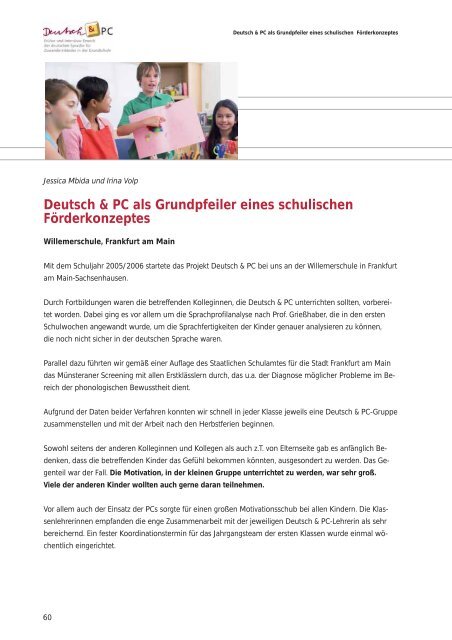 2. Handreichung Deutsch & PC - Grundschule - Hessen