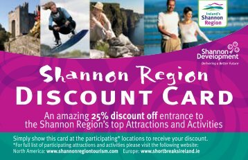 Shannon Region Discount Card