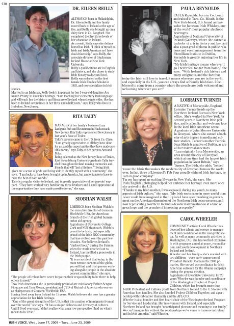 “THE 75 MOST INFLUENTIAL WOMEN” FROM EVERYONE AT LIFFEY VAN LINES