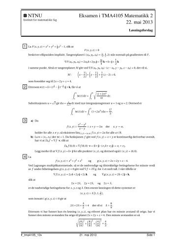 matematikk 1 ntnu