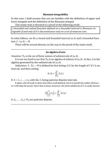 integrable function