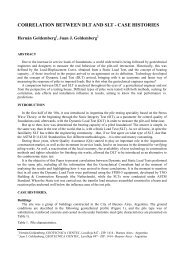 CORRELATION BETWEEN DLT AND SLT - CASE HISTORIES