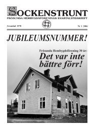 Det var inte bättre förr! JUBILEUMSNUMMER! - Frösunda ...