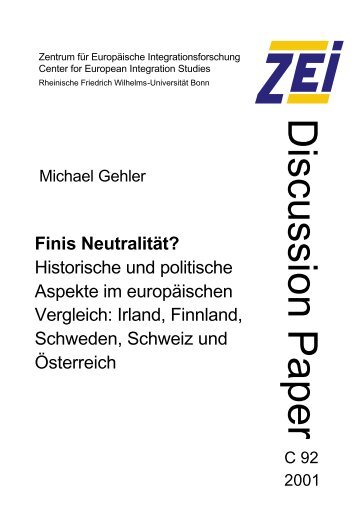 Michael Gehler Finis Neutralität? - Archive of European Integration