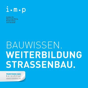 Bauwissen. Weiterbildung Strassenbau