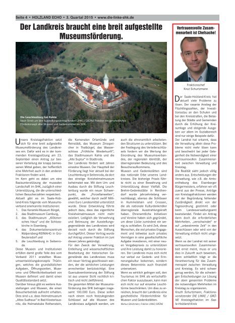 Saale-Holzland Echo - Ausgabe 3. Quartal 2015