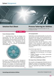 Solution Fact Sheet Process Tailoring for Utilities - Scheer ...