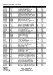 Hinnat voimassa toistaiseksi 1.5.2013 alkaen Tuote ... - Elekma.com