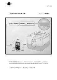 Ultraäänipesuri VGT-1200 KÄYTTÖOHJE