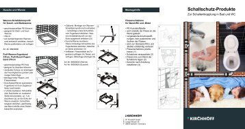 Schallschutz-Produkte - W. Kirchhoff GmbH